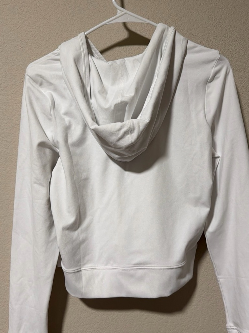 White Vuori Halo Mini Full-Zip Hoodie - Casual Essential - Picture 2 of 2